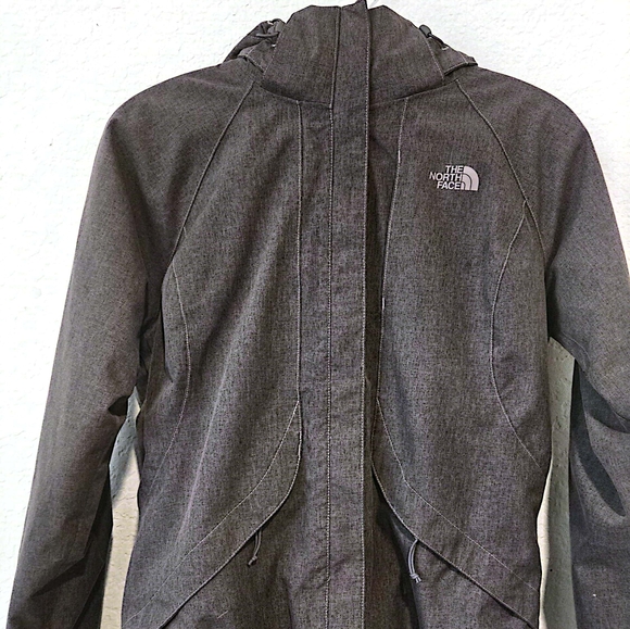 THE NORTH FACE INLUX INSULATED JACKET  HEATHERED GREY PURPLE WOMENS SIZE MEDIUM - Picture 1 of 5